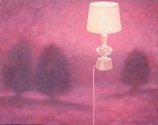 Lamp in landscape